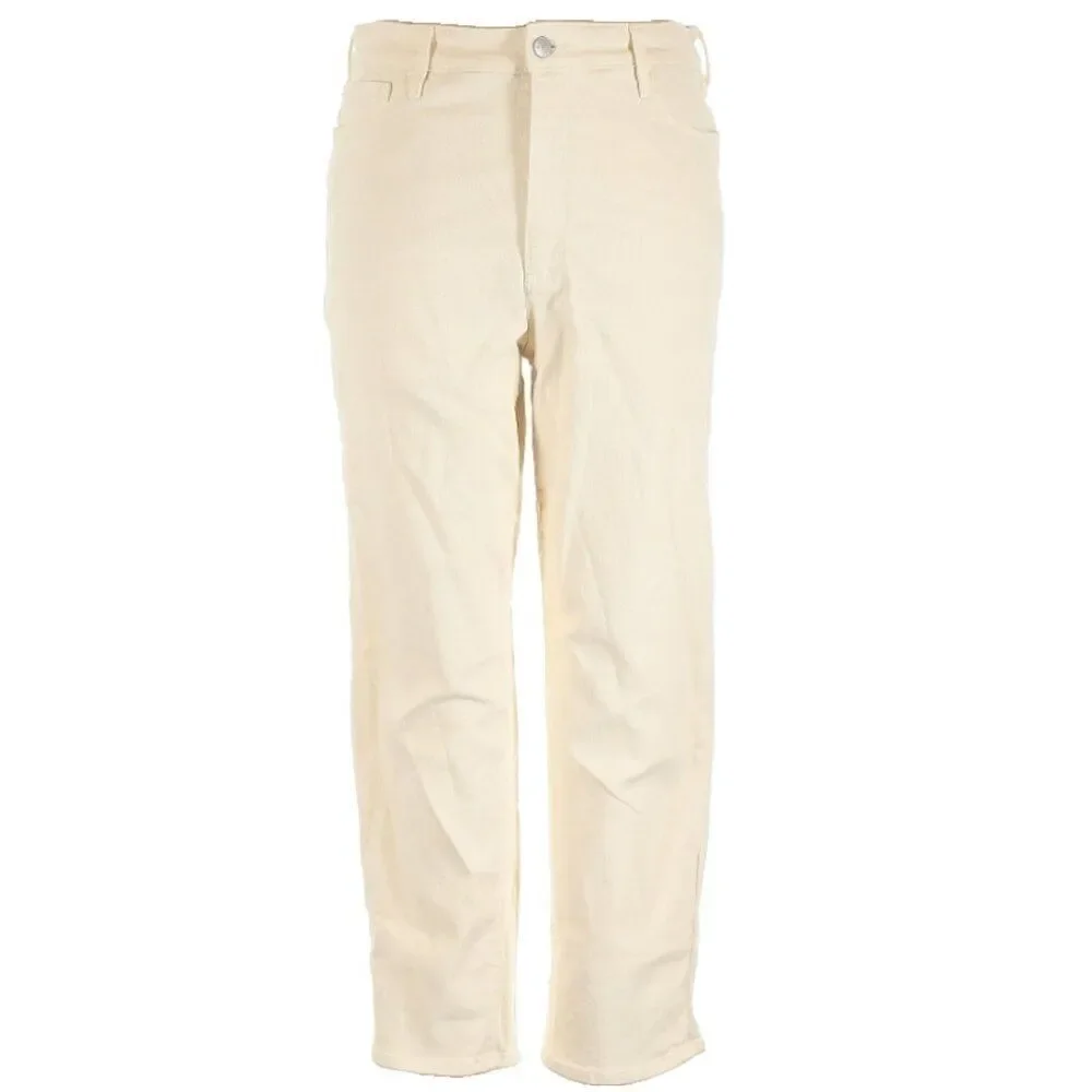 Athleta Sculptek Flex Straight Leg Ankle Stretch Denim Jean in Bone Size 16